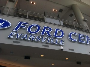The Ford Center will host the GLVC men's and women's tournament in addition to the men's Division II Elite Eight in March. (FILE PHOTO/The Shield)