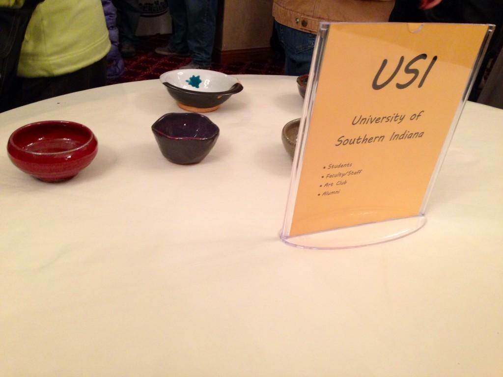 By the end of the first hour, Empty Bowls had nearly sold out. 