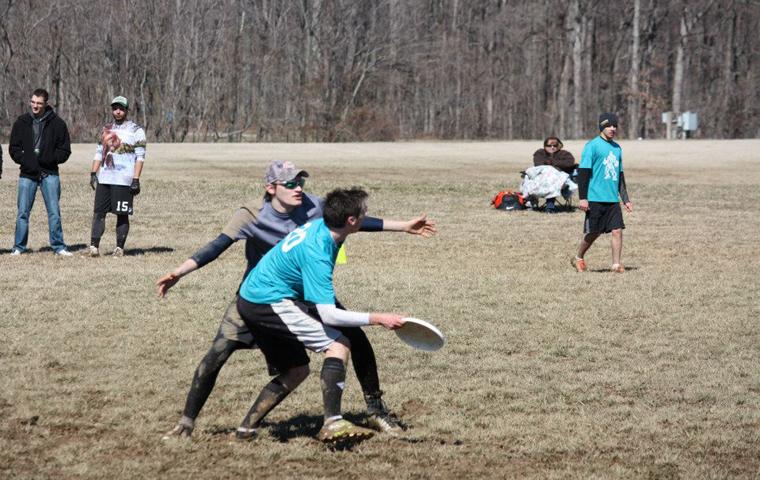 Ultimate Frisbee Team practices at Broadway Recreation Complex.  Photo courtesy of Ultimate Frisbee Team.