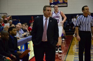 USI Head Coach Rodney Watson watches his team last season in game against McKendree.